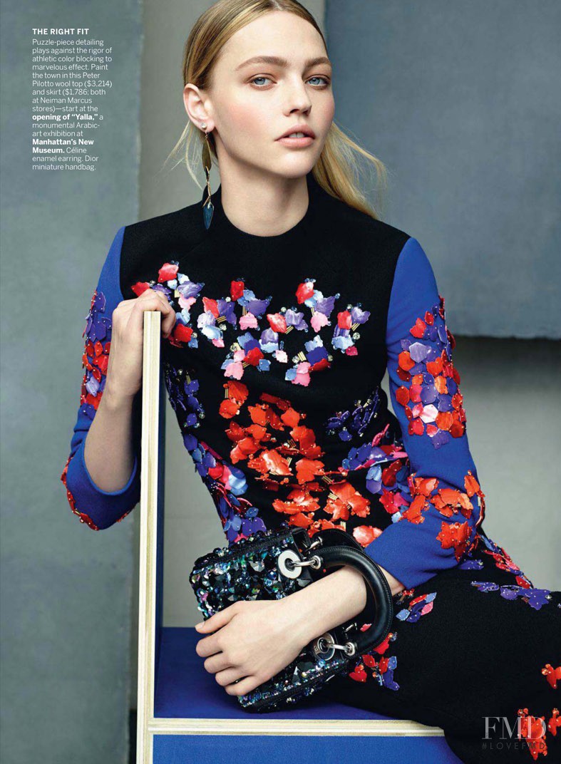 Sasha Pivovarova featured in Razzle Dazzle, July 2014