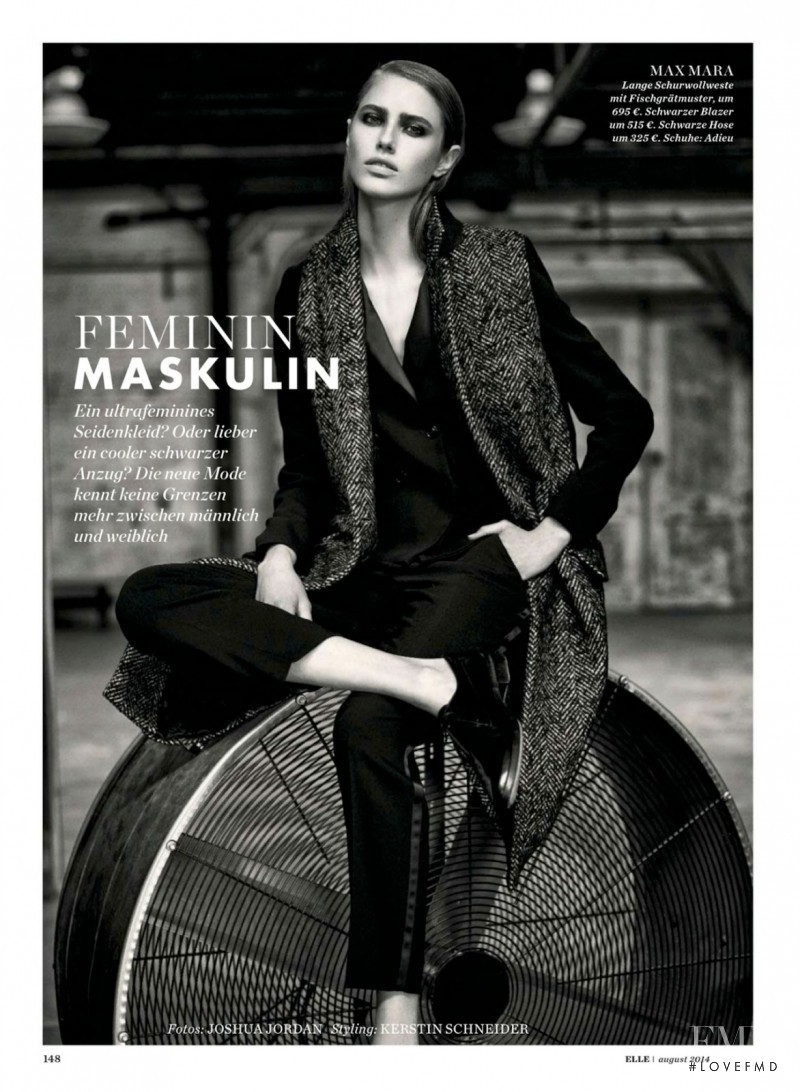 Taryn Davidson featured in Feminin Maskulin, August 2014