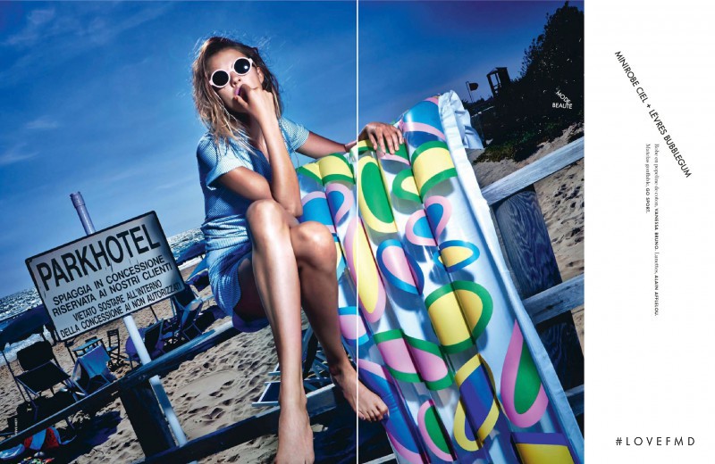 Keke Lindgard featured in L\'art De La Plage, July 2014