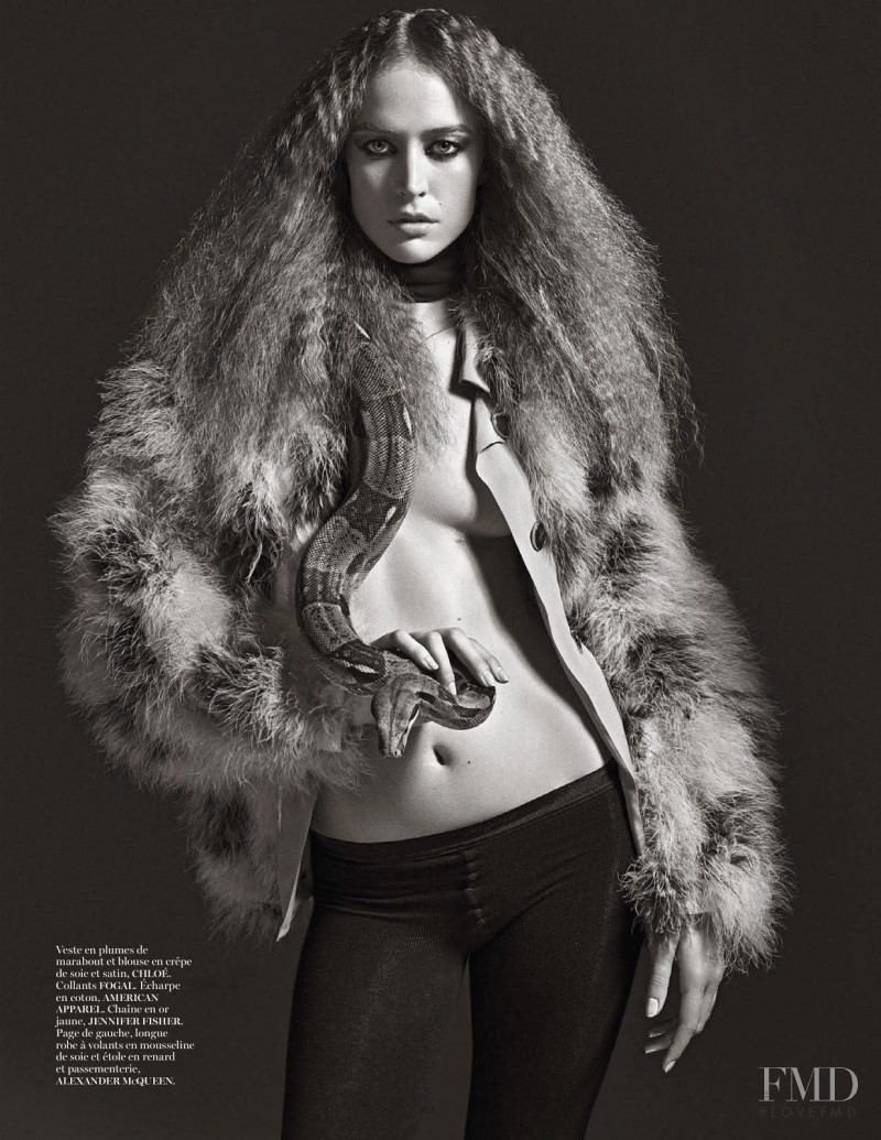 Raquel Zimmermann featured in Nouvelle Eve, August 2014