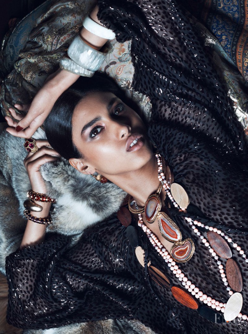 Imaan Hammam featured in Opium Du Style, August 2014