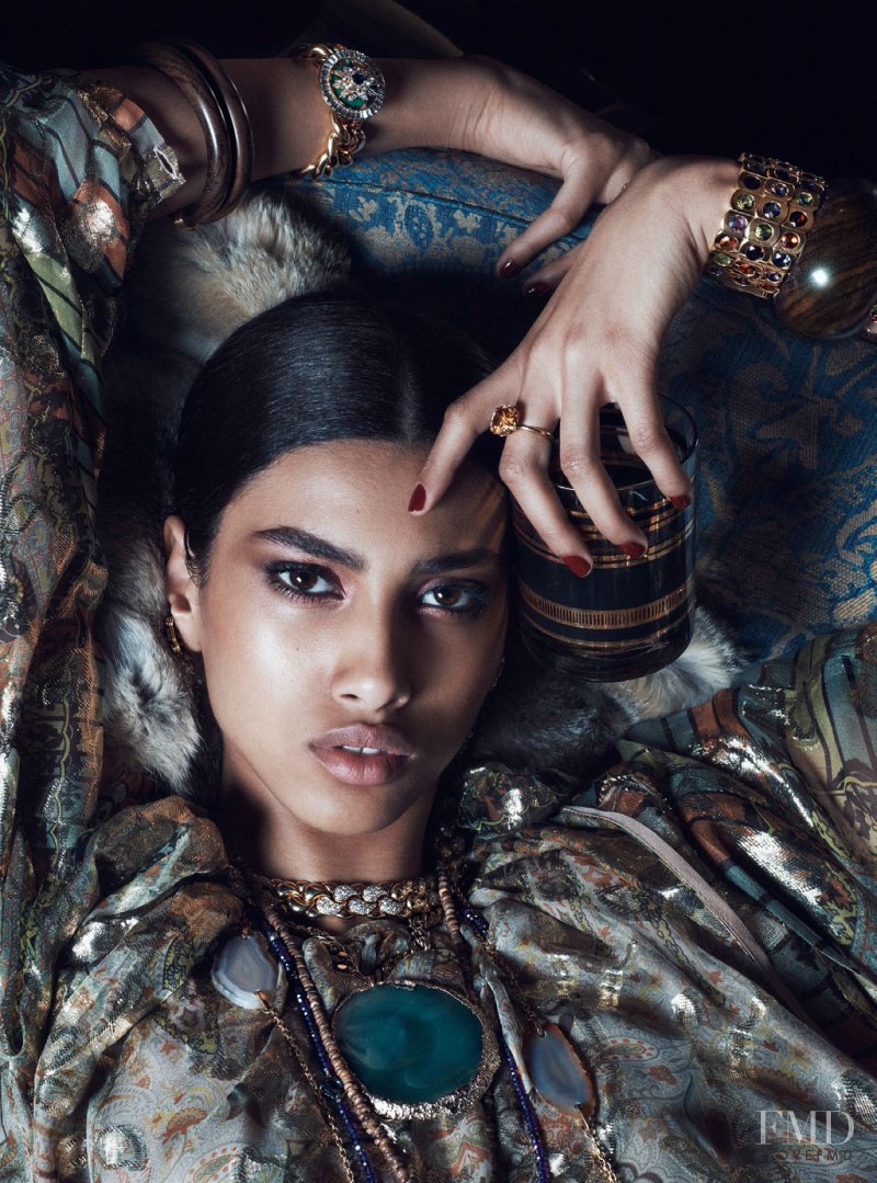 Imaan Hammam featured in Opium Du Style, August 2014