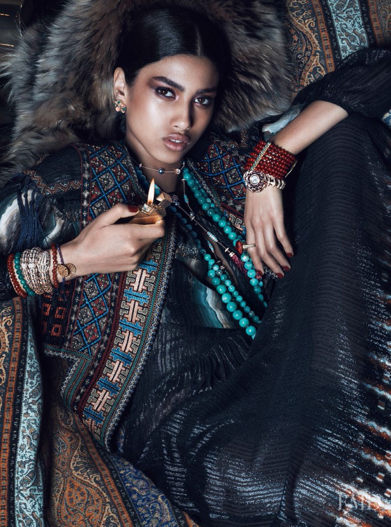 Imaan Hammam featured in Opium Du Style, August 2014