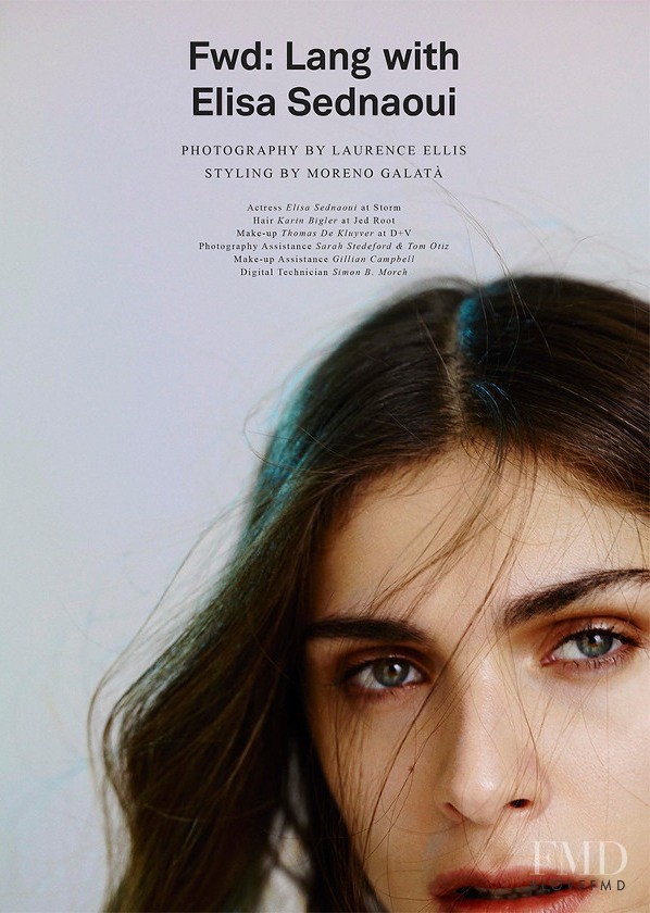 Elisa Sednaoui featured in Fwd, March 2014