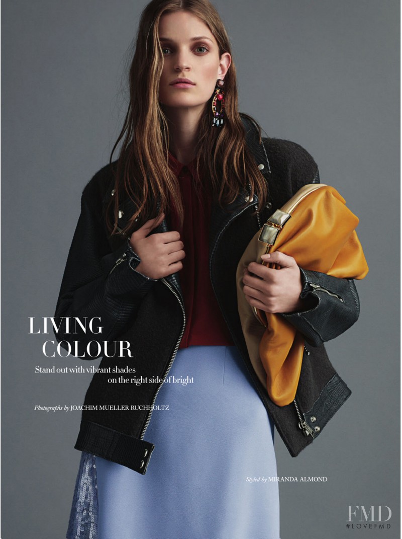 Magdalena Langrova featured in Shop Bazaar/Living Colour, August 2014