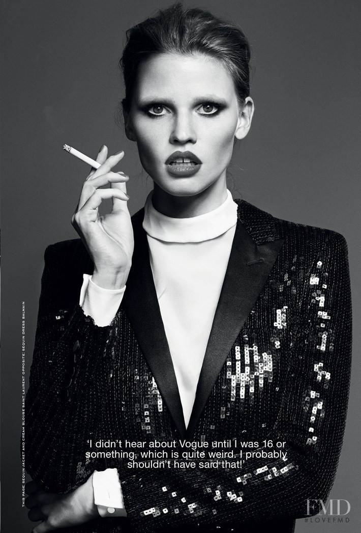 Lara Stone featured in The Accidental Supermodel, September 2014