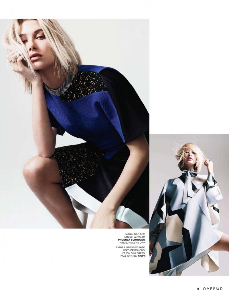 Hailey Baldwin Bieber featured in Modern Patchwork, August 2014