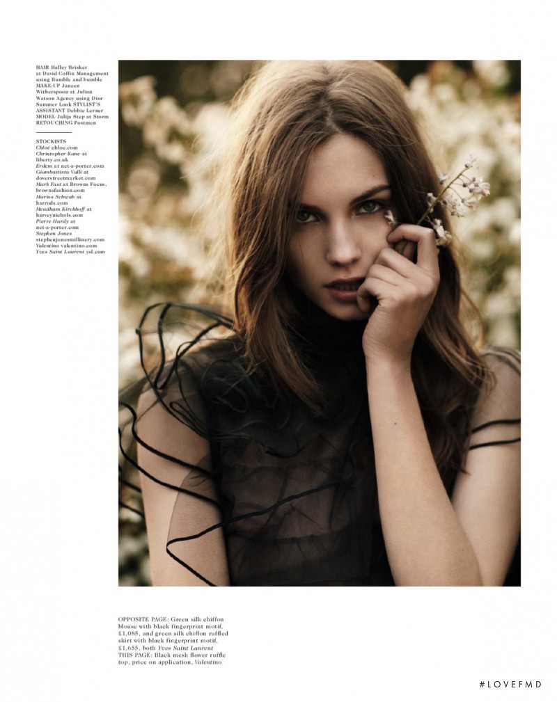 Julija Steponaviciute featured in Summer Breeze, March 2011