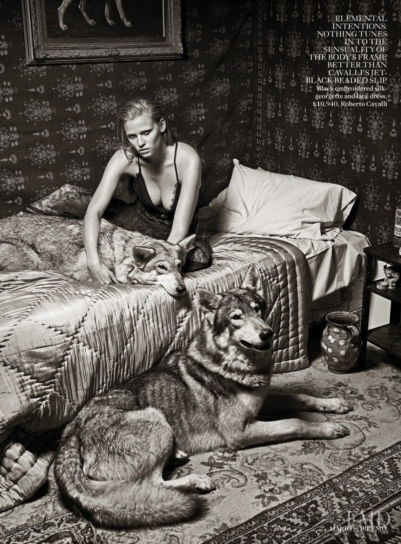 Lara Stone featured in The Wolf In Her, September 2014