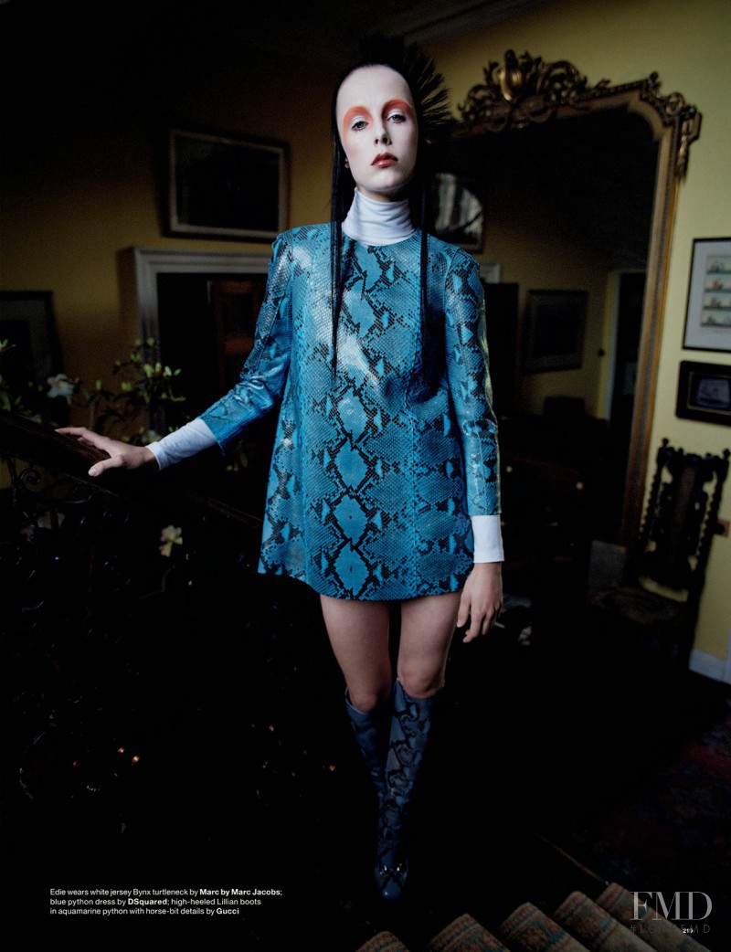 Edie Campbell featured in Wizard, September 2014