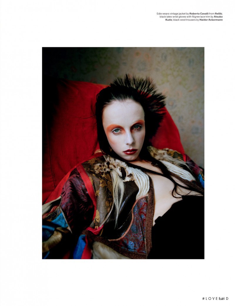 Edie Campbell featured in Wizard, September 2014