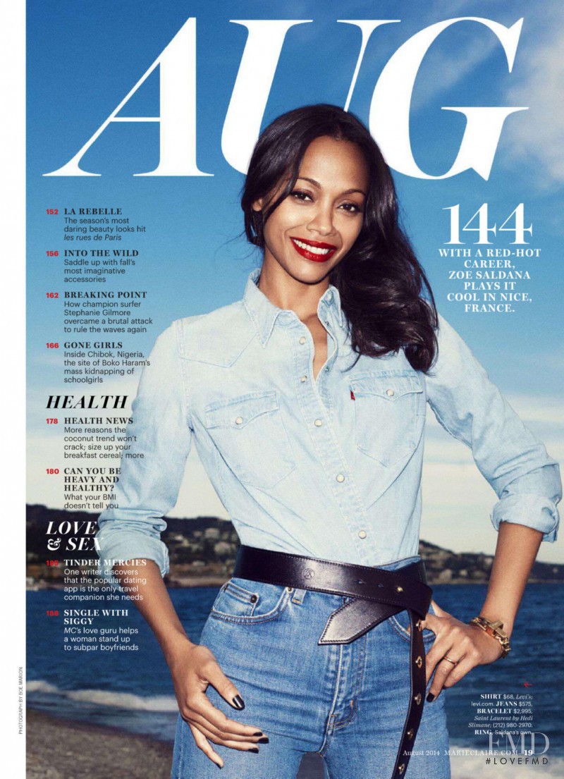 Zoe Saldana featured in All Eyes On, August 2014