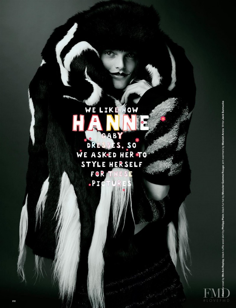 Hanne Gaby Odiele featured in Upstarts, September 2014