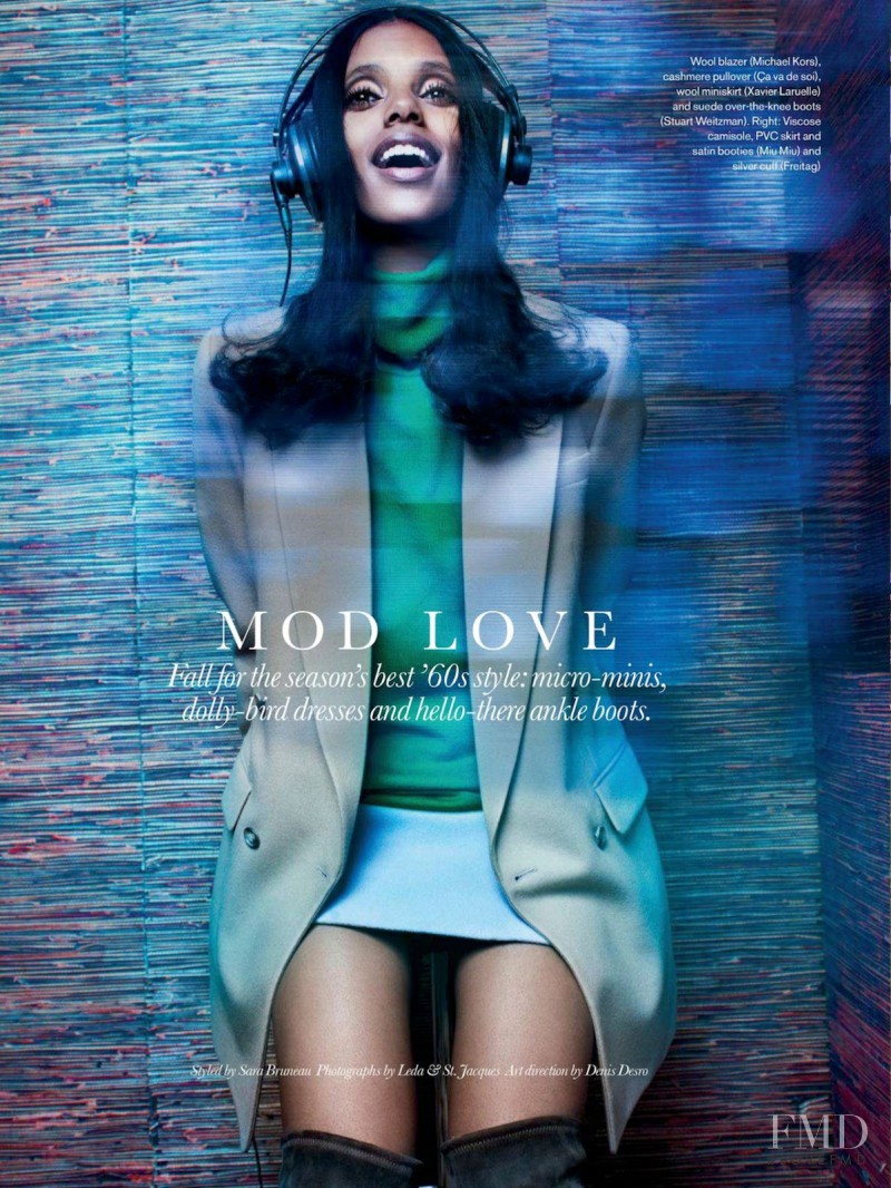 Grace Mahary featured in Mod Love, September 2014