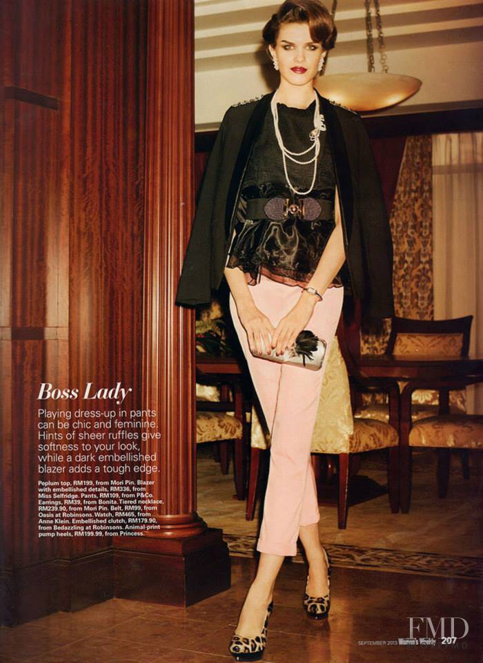 Dasha Sarakhanova featured in The Look Of Luxe, October 2013