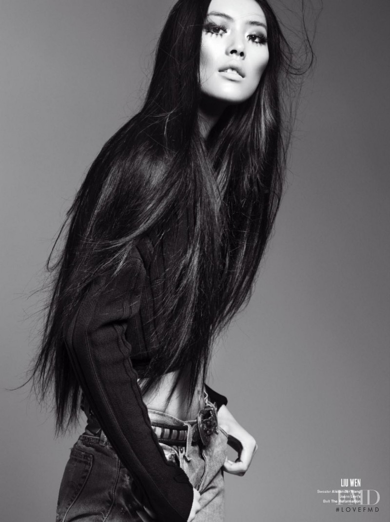 Liu Wen featured in Girls on Top, June 2011