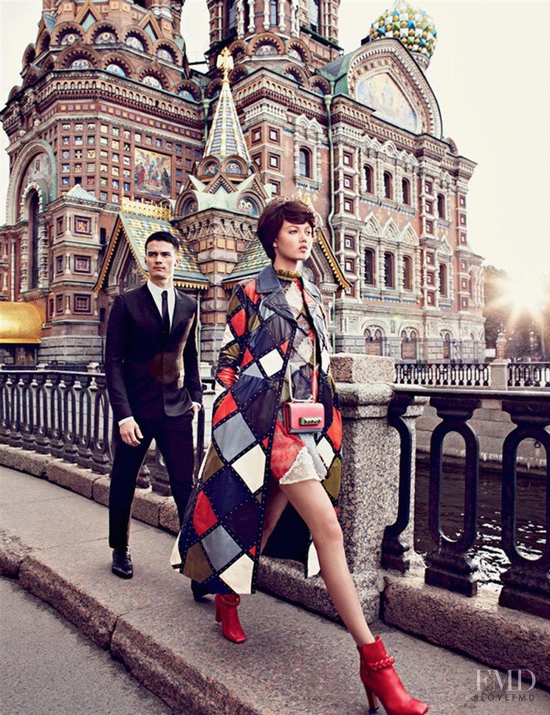 Lindsey Wixson featured in Russian Style, September 2014