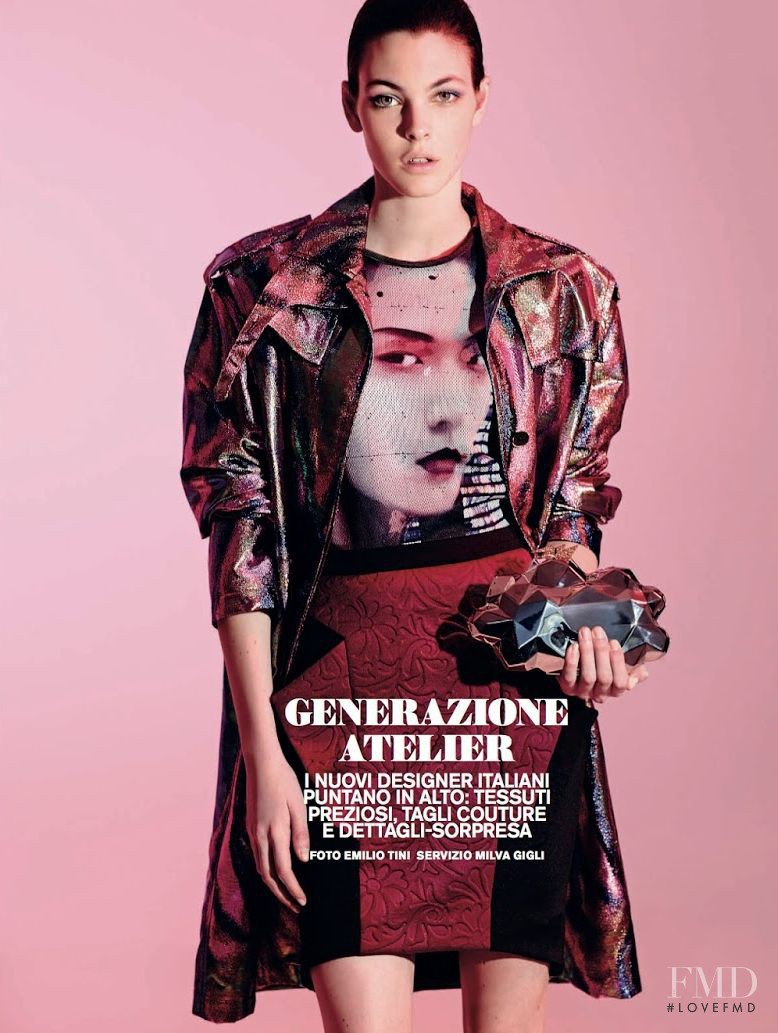 Vittoria Ceretti featured in Generazione Atelier, August 2014