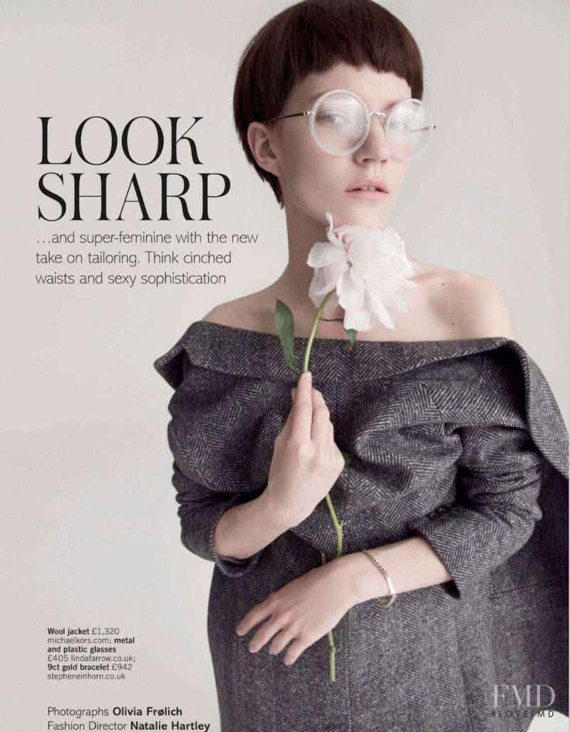 Julia Suszfalak featured in Look Sharp, September 2014