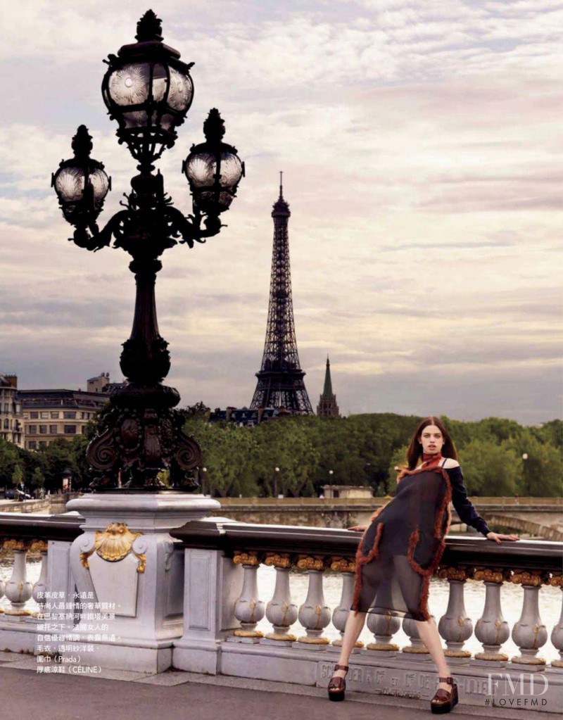 Lily McMenamy featured in Romance In Paris, August 2014