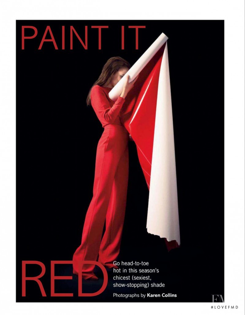 Gem Refoufi featured in Paint It Red, September 2014