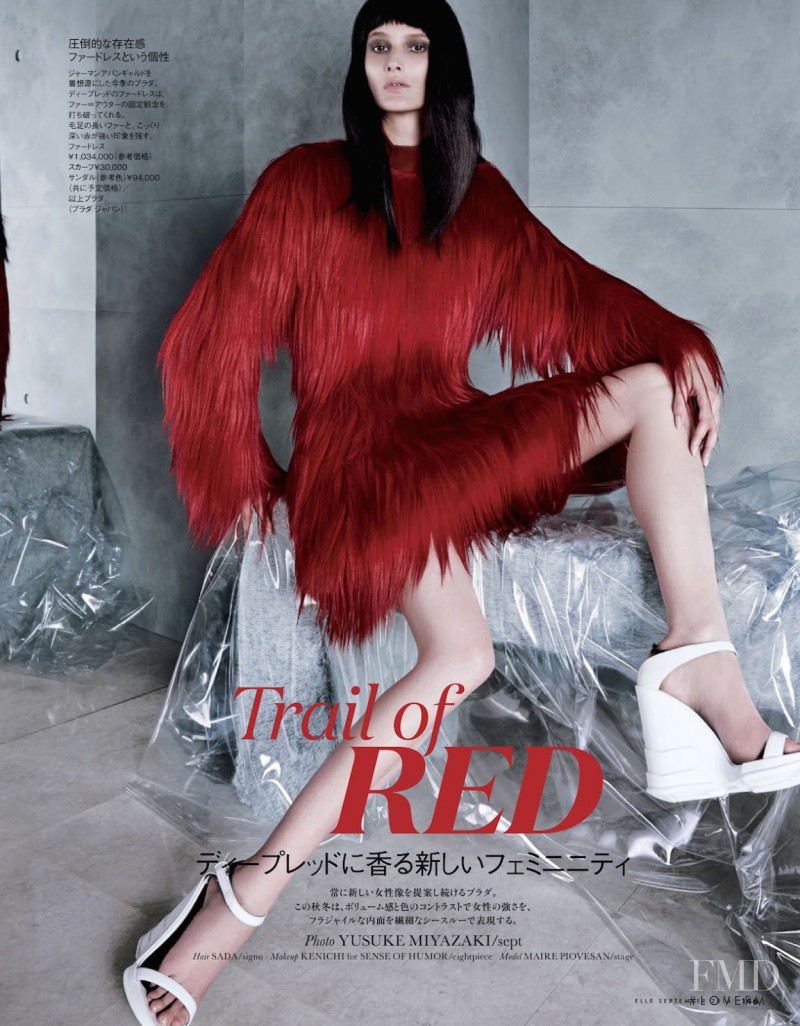 Marie Piovesan featured in Trail Of Red, September 2014