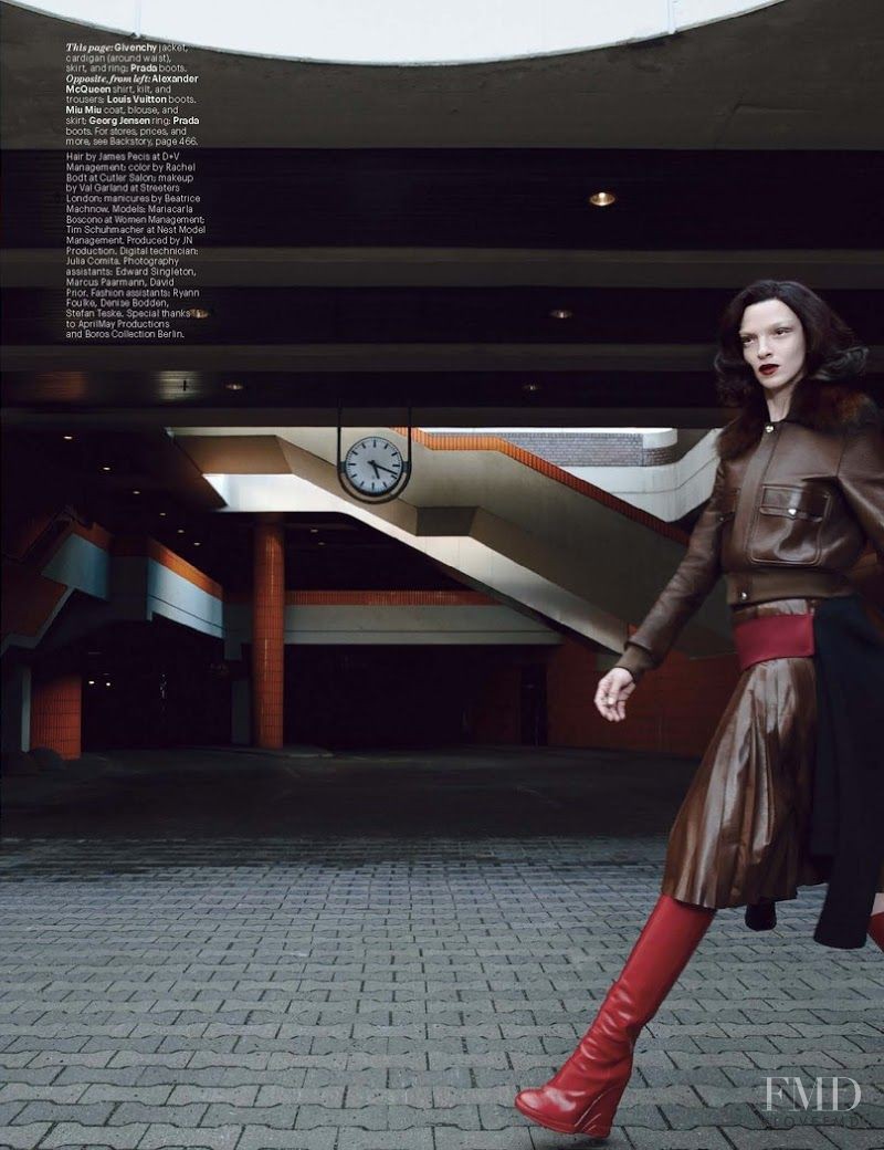 Mariacarla Boscono featured in Das Boot, September 2014