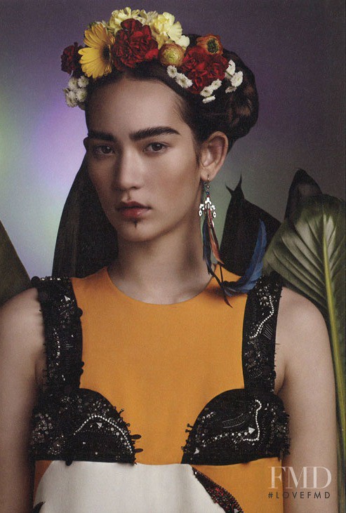 Mona Matsuoka featured in Mona Matsuoka x Prada, June 2014