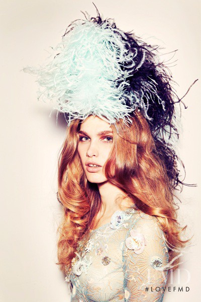 Irina Nikolaeva featured in With Giles Deacon, Emanuel Ungaro, February 2011