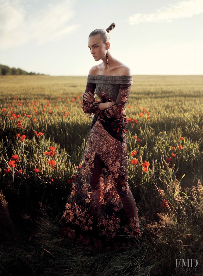 Caroline Trentini featured in Belle Fleur, September 2014