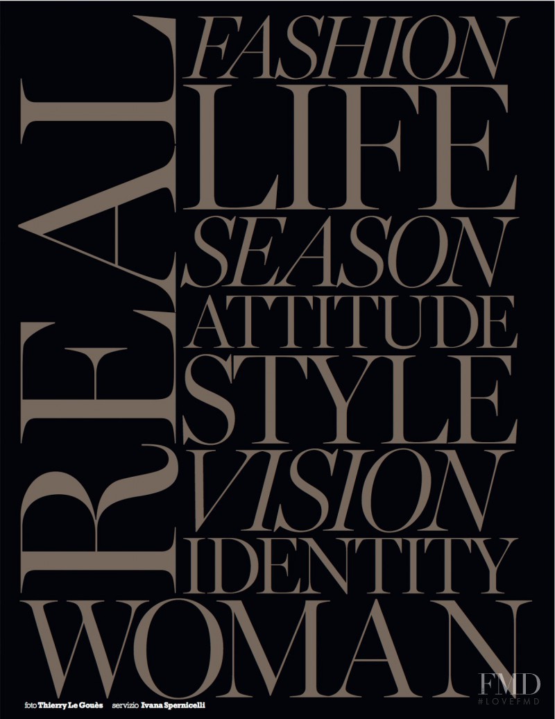 Real Fashion Life Season Attitude Style Vision Identity Woman, September 2014