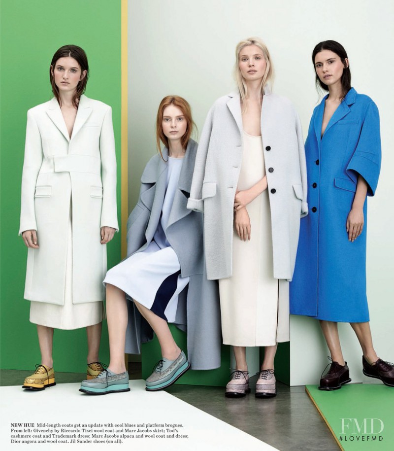 Iana Godnia featured in Technicolor Dream Coats, September 2014