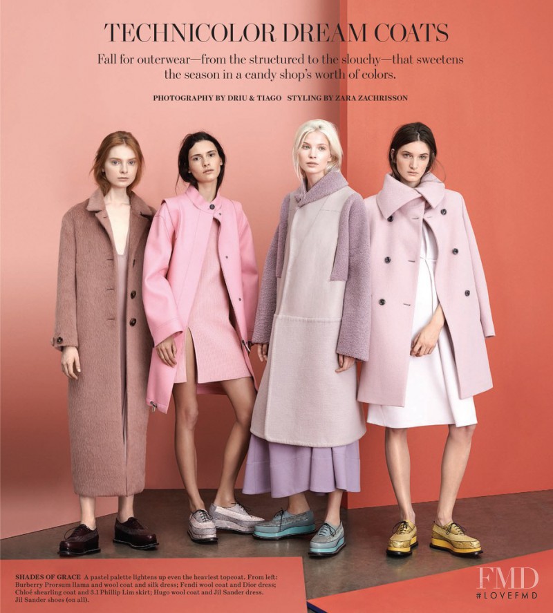 Iana Godnia featured in Technicolor Dream Coats, September 2014