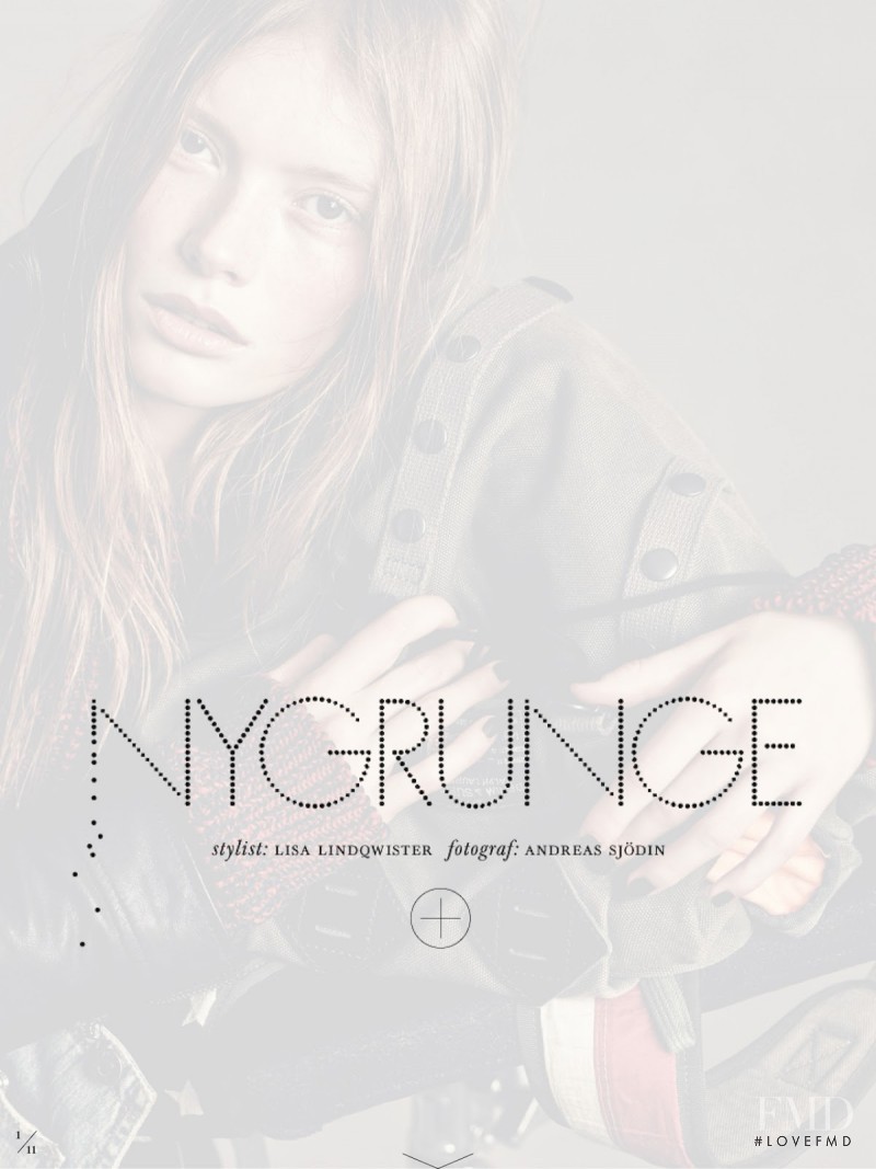 Julia Hafstrom featured in Nygrunge, September 2014