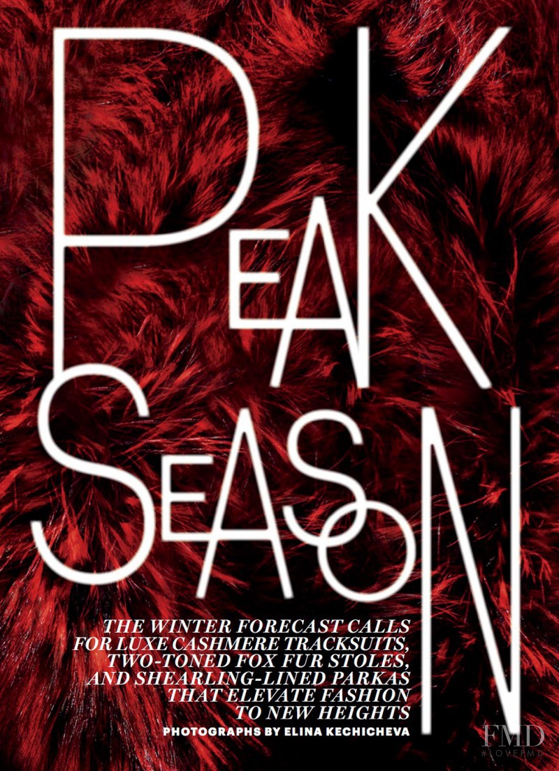 Peak Season, September 2014