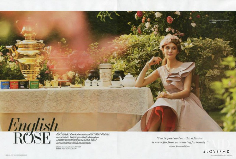 Roosmarijn de Kok featured in English Rose, December 2013