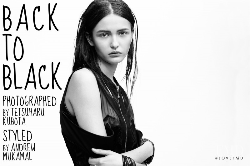 Kristina Romanova featured in Back to Black, March 2011