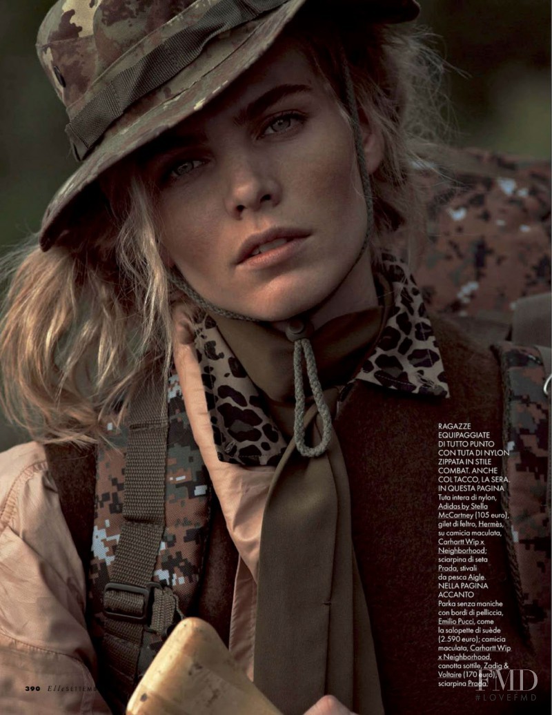 Maritza Veer featured in Tendenze Camouflage, September 2014