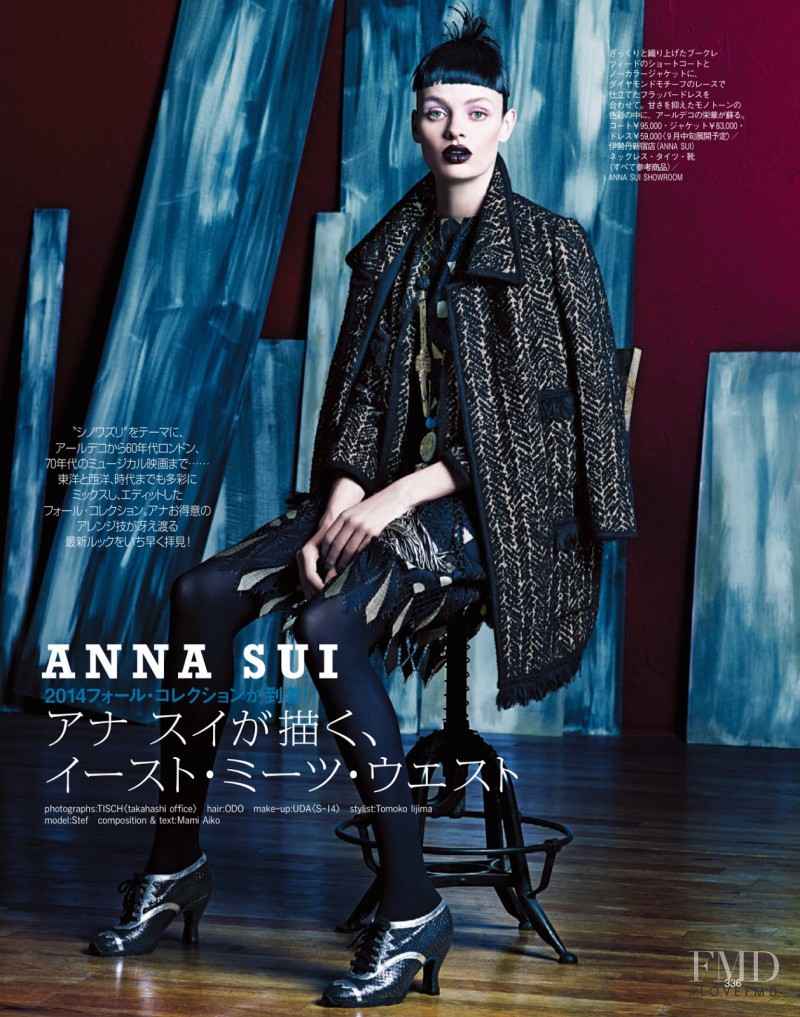 Stef van der Laan featured in Anna Sui, October 2014