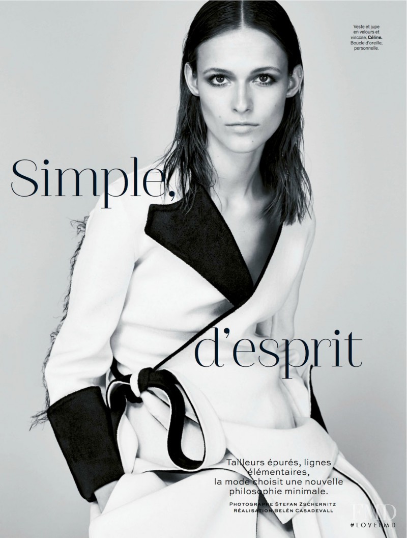 Emma  Oak featured in Simple, D\'esprit, August 2014