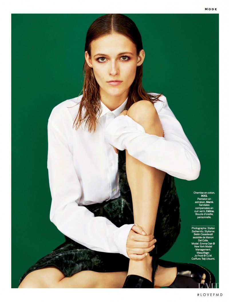 Emma  Oak featured in Simple, D\'esprit, August 2014
