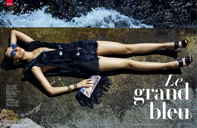 Daga Ziober featured in Le Grand Bleu, September 2014