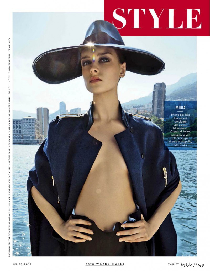 Daga Ziober featured in Le Grand Bleu, September 2014