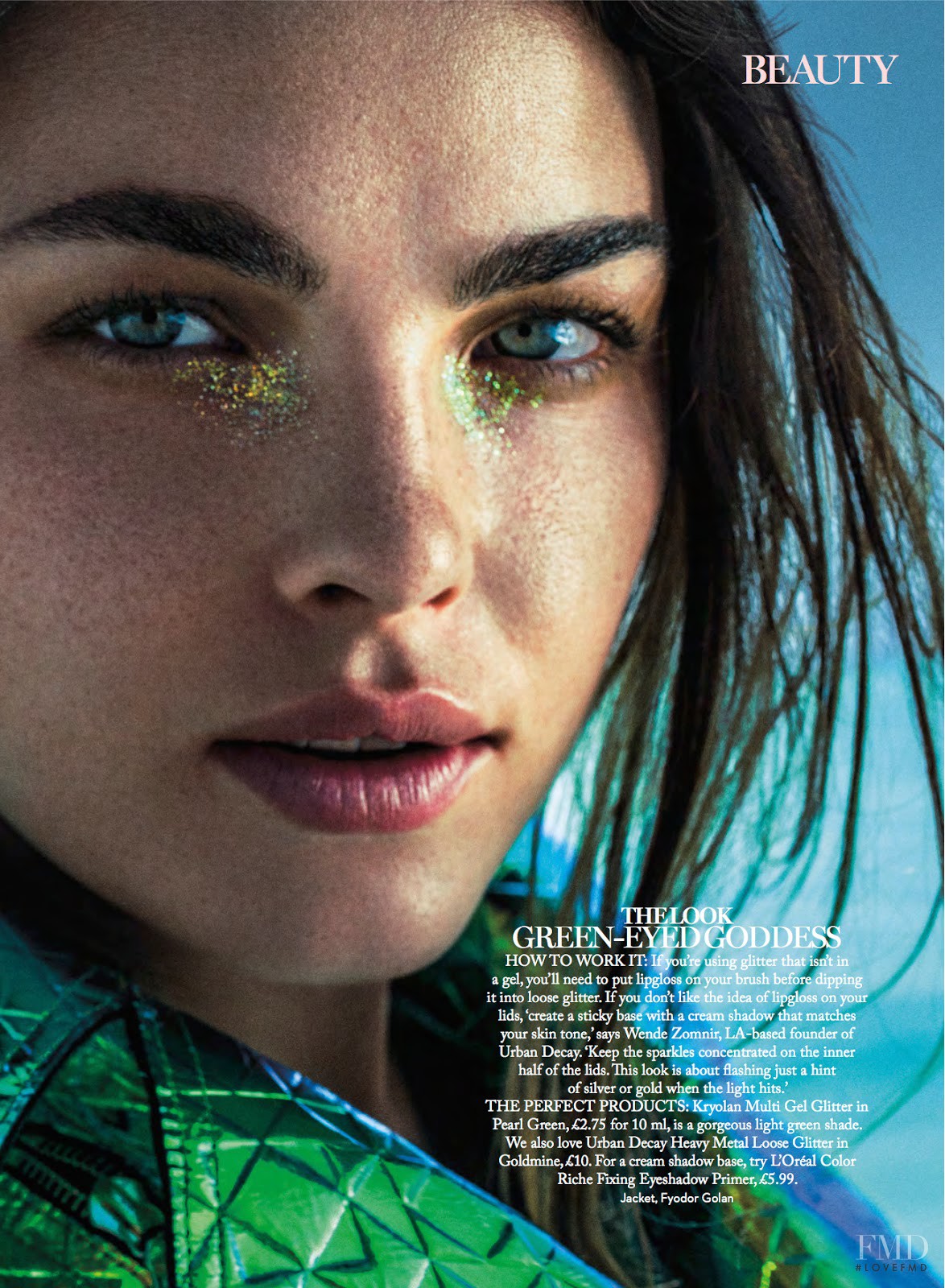 Crystal Clear in Marie Claire UK with Bambi Northwood-Blyth wearing L ...