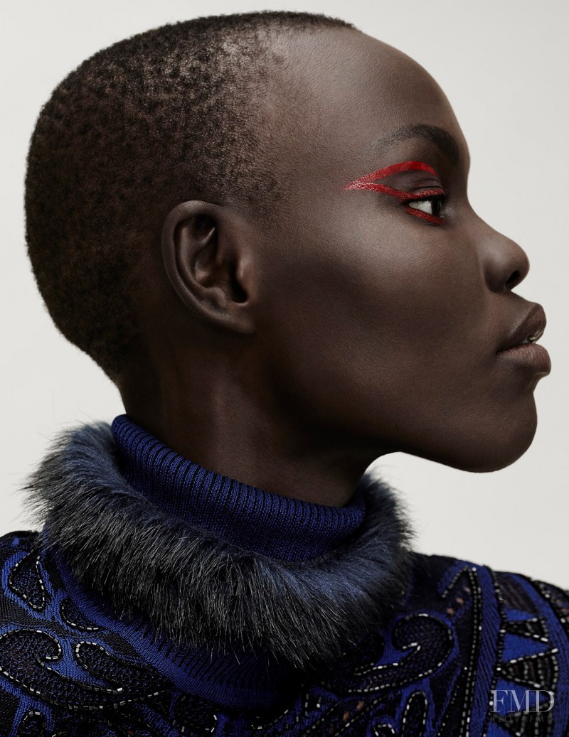 Grace Bol featured in Blue, September 2014