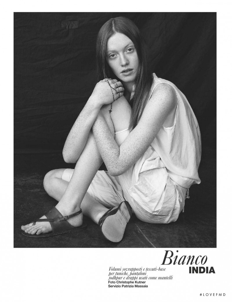 Chantal Stafford-Abbott featured in Bianco India, July 2011