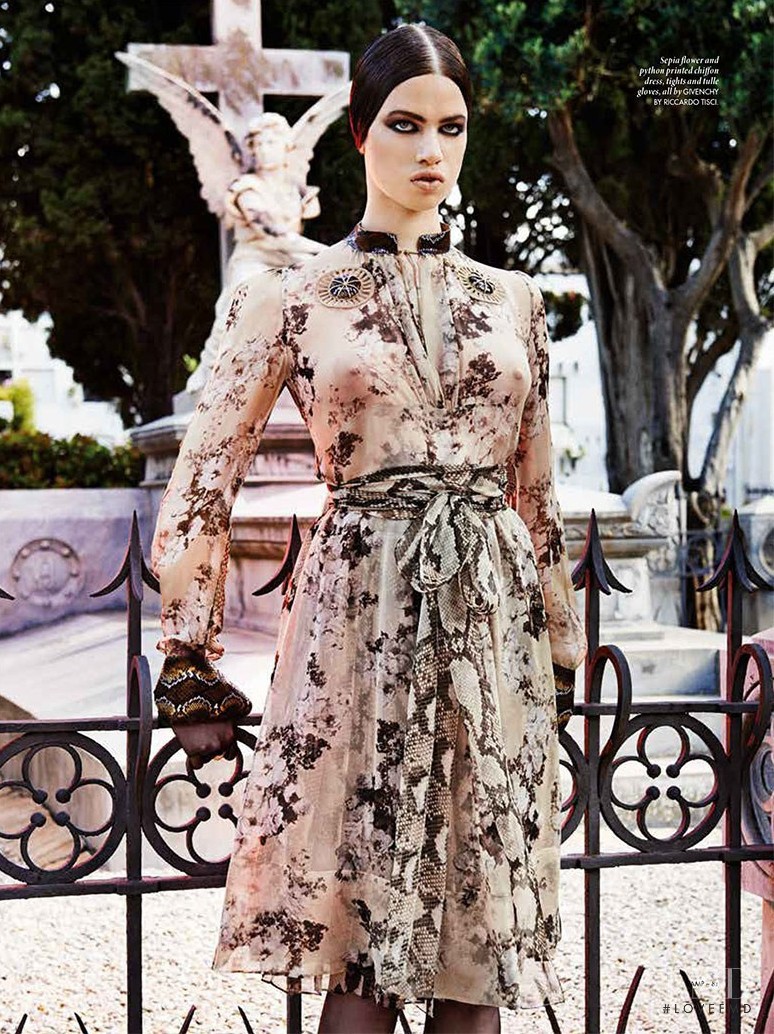 Lily McMenamy featured in Givenchy, September 2014