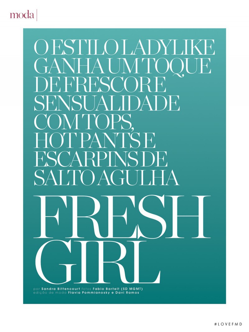 Fresh Girl, September 2014