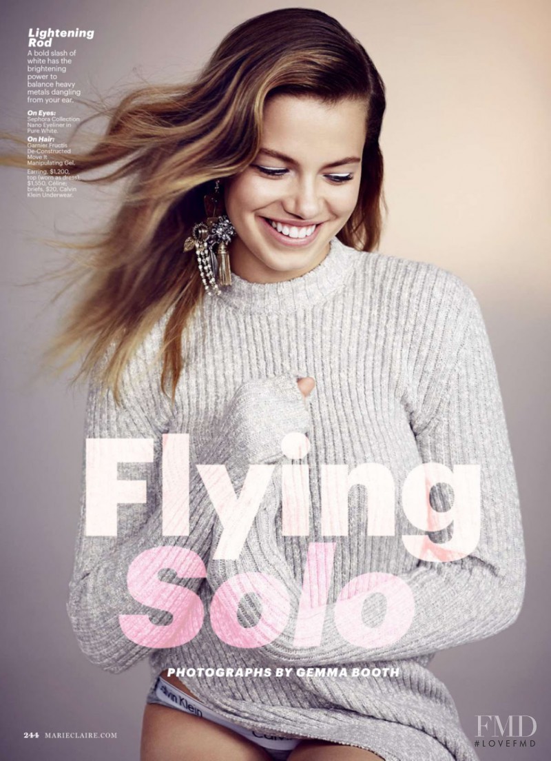 Hailey Clauson featured in Flying Solo, October 2014