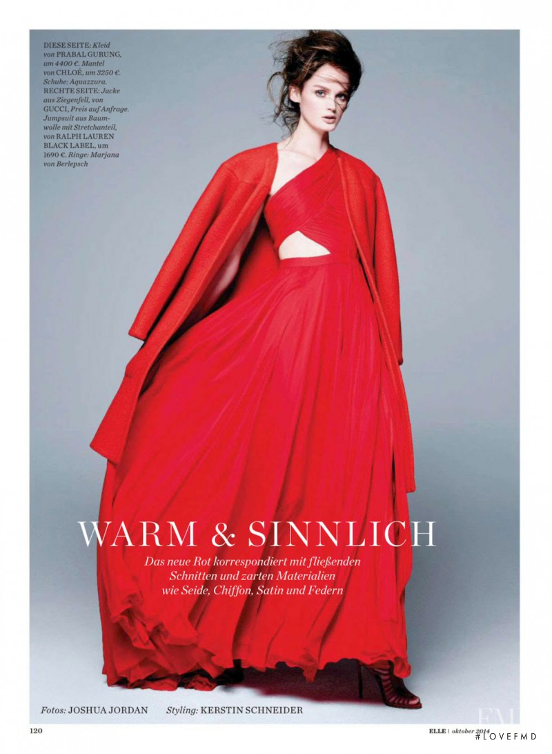 Lisa Cant featured in Warm & Sinnlich, October 2014
